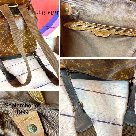 Louis Vuitton Montsouris GM backpack custom dyed black with organizer - Picture 16 of 16